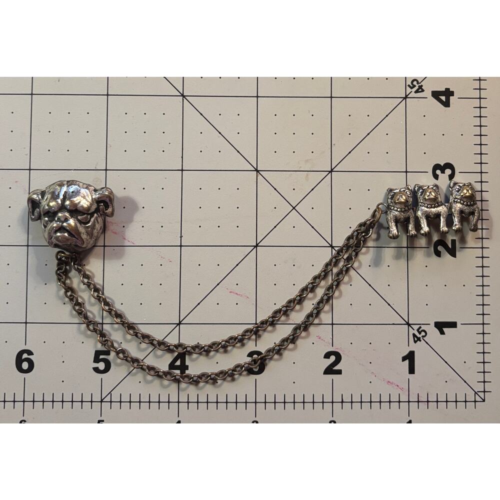 Vintage Bulldog Sweater Pin - Picture 7 of 7
